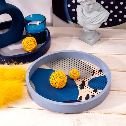 Dekoratīva paplāte, 24 cm, dažādas krāsas