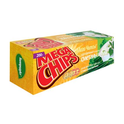 Kartupeļu čipsi MEGACHIPS, 200 g, dažādi veidi
