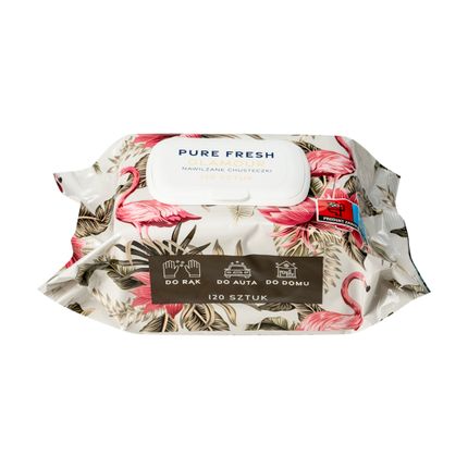 Mitrās salvetes PURE FRESH GLAMOUR, 120 gab.