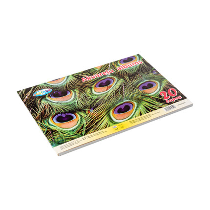 Akvareļu albums, A4, 20 lapas