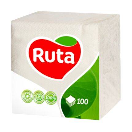 Salvetes "Ruta" (240х240) 100 gab., baltas