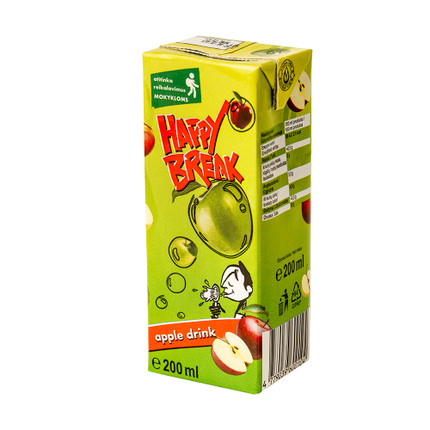 Ābolu dzēriens Happy Break, 200 ml