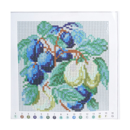Pērļadatu komplekts ar rāmi, 20х20 cm