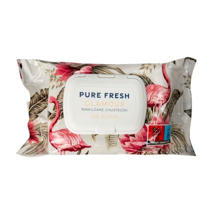 Mitrās salvetes PURE FRESH GLAMOUR, 120 gab.