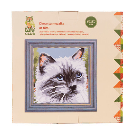 Dimantu mozaīka, 20х20 cm, dažādi veidi