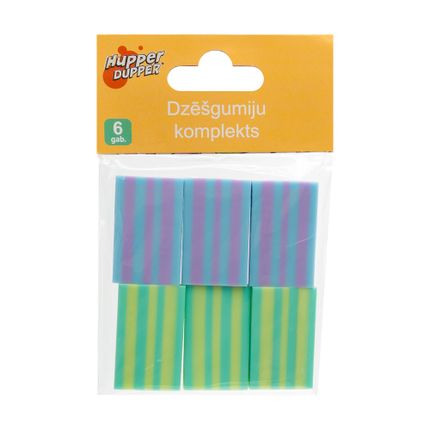Dzēšgumiju komplekts, 6 gab.