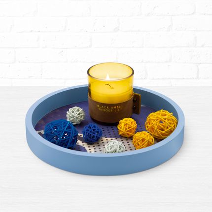 Dekoratīva paplāte, 24 cm, dažādas krāsas