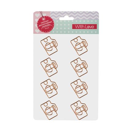 Dekoratīvas saspraudes Love, 8 gab.