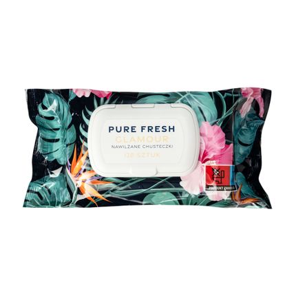 Mitrās salvetes PURE FRESH GLAMOUR, 120 gab.