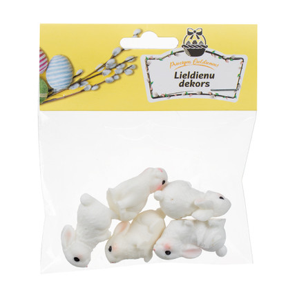 Lieldienu dekorācija Zaķīši, 5 gab.