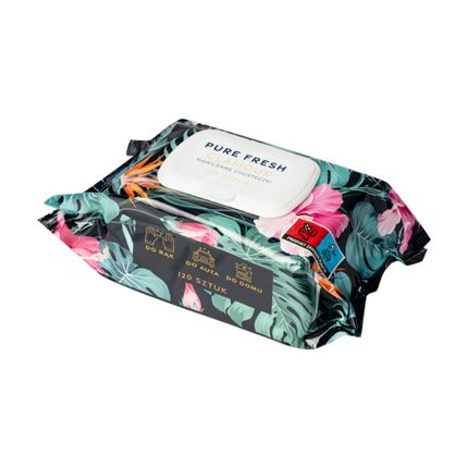 Mitrās salvetes PURE FRESH GLAMOUR, 120 gab.