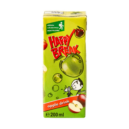 Ābolu dzēriens Happy Break, 200 ml