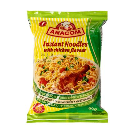 Ā/p nūdeles Anakom ar vistas garšu, 60 g