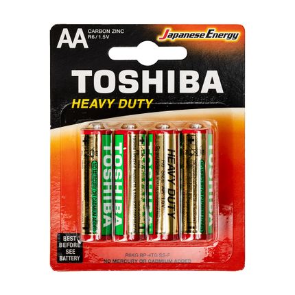 Baterijas, Toshiba, AA, 4 gab.