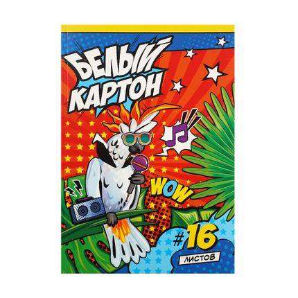 Krītotais kartons, A4, 16 loksnes, dažādi veidi