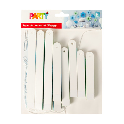 Papīra dekorāciju komplekts "Ziedi", 9 g