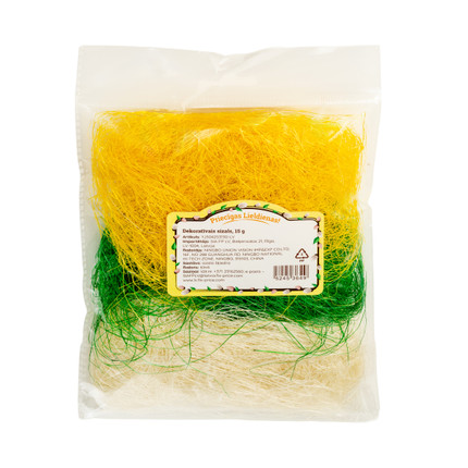 Dekoratīvs materiāls, sizāls, 15 g