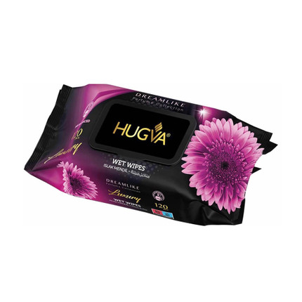 Mitrās salvetes Hugva, 120 gab., dažādi veidi