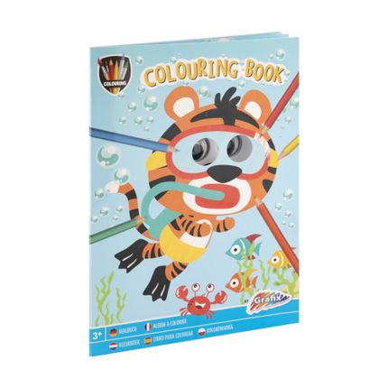 Krāsojamā grāmata ar actiņām, A4, 24 lp.