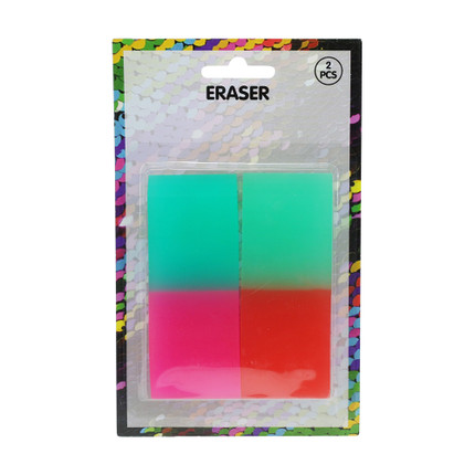 Krāsaina dzēšgumija, 2 gab.