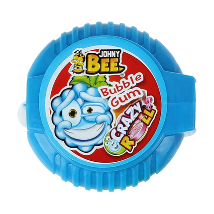 Košļājamā gumija Johny Bee Sour Crazy Roll, 18 g