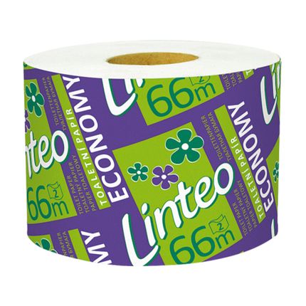 Tualetes papīrs Linteo Economy, 2 slāņu, 66 m
