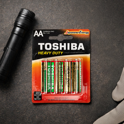Baterijas, Toshiba, AA, 4 gab.