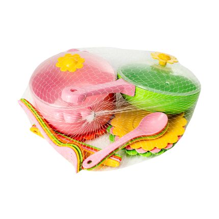 Rotaļlietu trauku komplekts, dažādi veidi