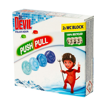 Pašlīmējoši gela diski Wc Push Pull Gel, 2x20 g