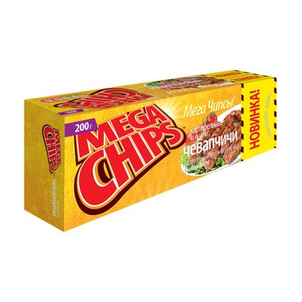 Kartupeļu čipsi MEGACHIPS, 200 g, dažādi veidi