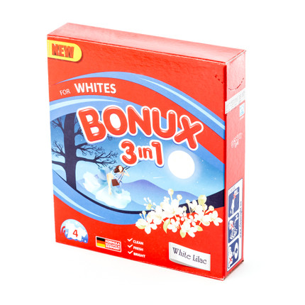 Veļas mazgāšanas pulveris Bonux 3in1, 400 g