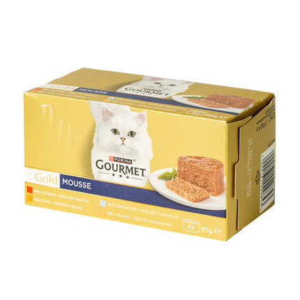 GOURMET GOLD, pastētes konservi kaķiem, 4x85 g