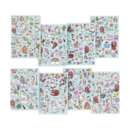 Uzlīmes ar spīdumiem, A5, 8 lapas