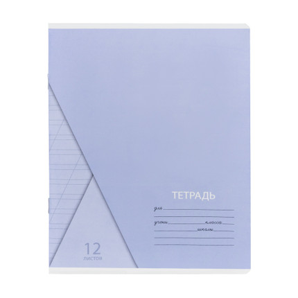 Rūtiņu vai līniju burtnīca, 12 lapas