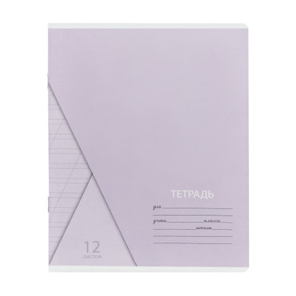 Rūtiņu vai līniju burtnīca, 12 lapas