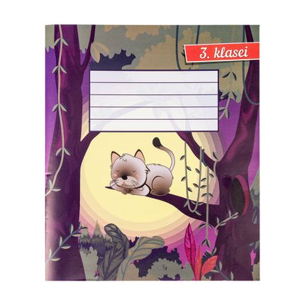 Līniju burtnīca, 12 lapas