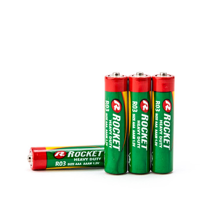 Rocket R03-4BB baterijas blister, 4 gab.
