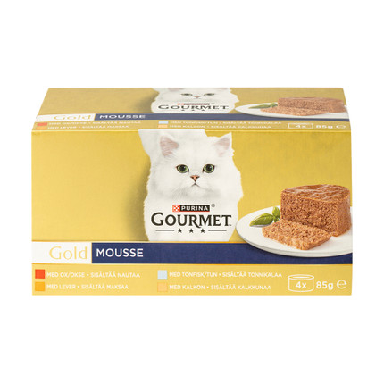 GOURMET GOLD, pastētes konservi kaķiem, 4x85 g