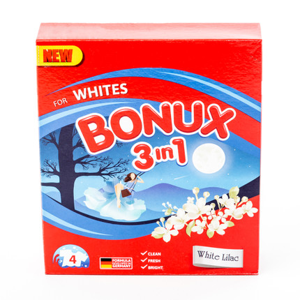 Veļas mazgāšanas pulveris Bonux 3in1, 400 g
