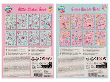 Uzlīmes ar spīdumiem, A5, 8 lapas