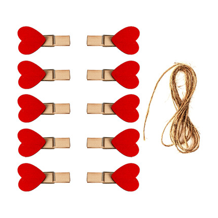 Dekoratīvo knaģīšu komplekts Love, 10 gab.