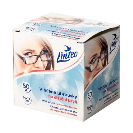 Mitrās salvetes brillēm Linteo, 50 gab.