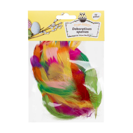 Dekoratīvas spalvas, 50 gab.
