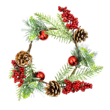 Ziemassvētku vainags, 15 cm