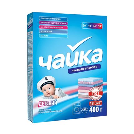 Veļas pulveris Čaika, bērnu, 400 g