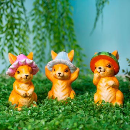 Dekoratīvā dārza figūriņa, dažādi veidi