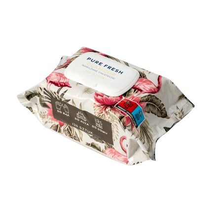 Mitrās salvetes PURE FRESH GLAMOUR, 120 gab.