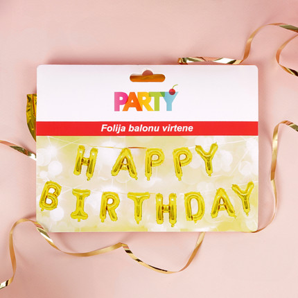 Dzimšanas dienas gaisa balonu virtene