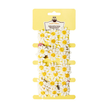 Dekoratīva ziedu lente, 2.5cmx2m