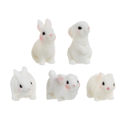 Lieldienu dekorācija Zaķīši, 5 gab.